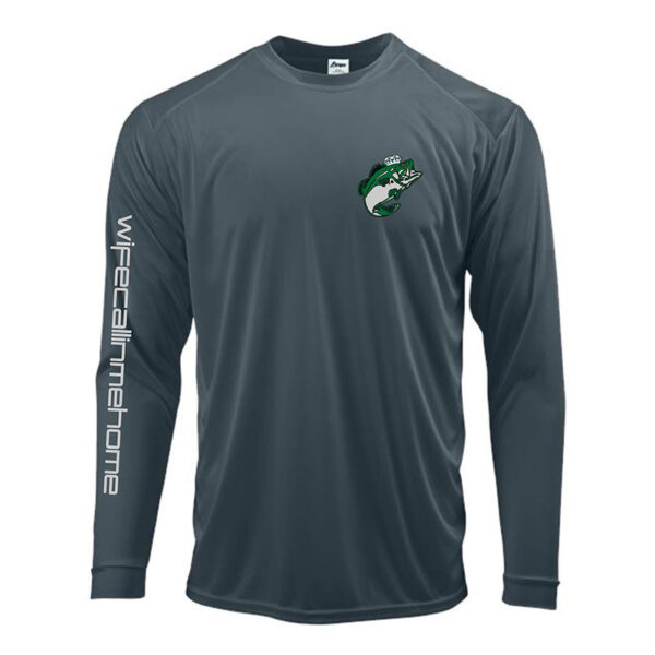 New WCMH Logo on Graphite Long sleeve shirt