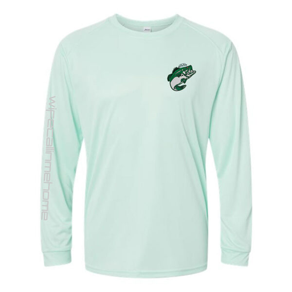 New WCMH Logo on Mint Green Long sleeve shirt