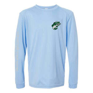 New WCMH Logo on Blue Mist Long sleeve shirt