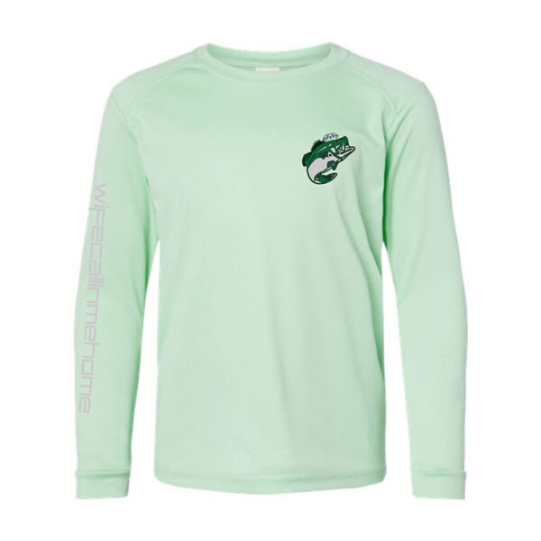 New WCMH Logo on Mint Green Long sleeve shirt
