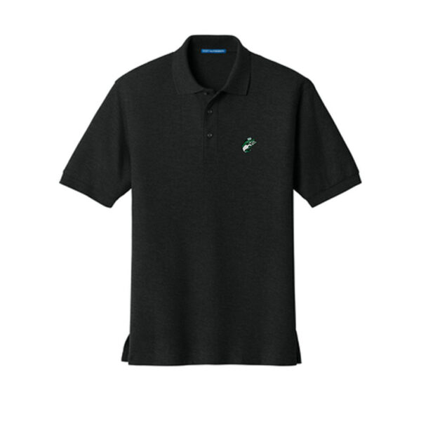 Men's black casual polo