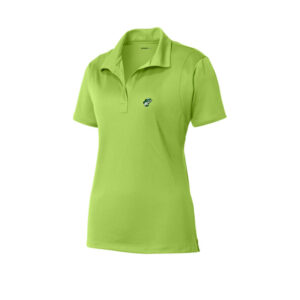 Women's lime shock performance polo